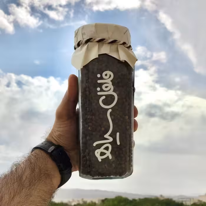 فلفل سیاه نسابیده شیشه 17 در 4 با وزن خالص (135 گرم)