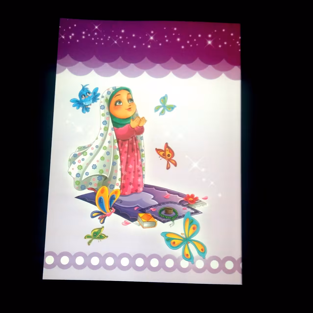 دفتر خط دار  40 برگ با طرح نماز