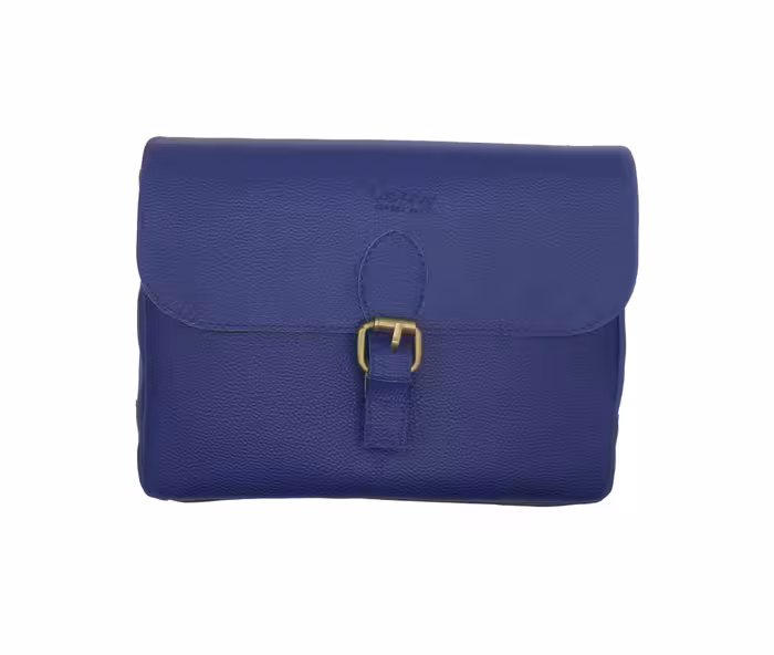 کیف چرمی دوربین عکاسی ترنگ رنگ آبی تیره