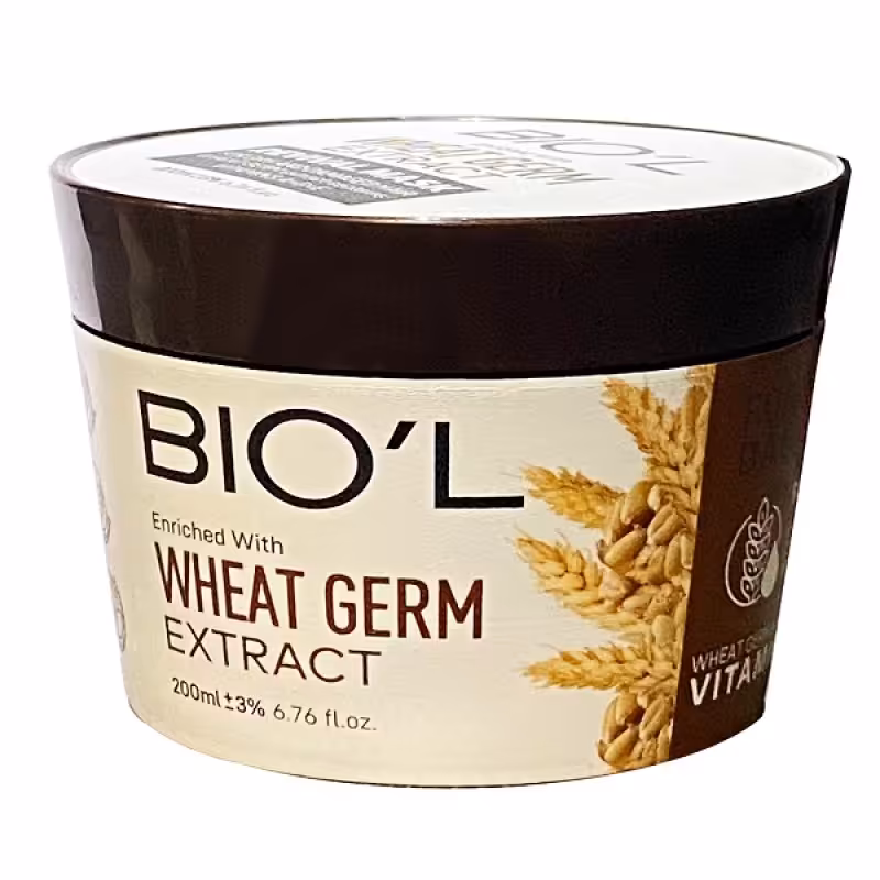 ماسک مو فری سولفات با آبکشی بیول تیوپی/کاسه ای مدل جوانه گندم حاوی کراتین مناسب موی خشک و آسیب دیده حجم 200 میلی لیتر