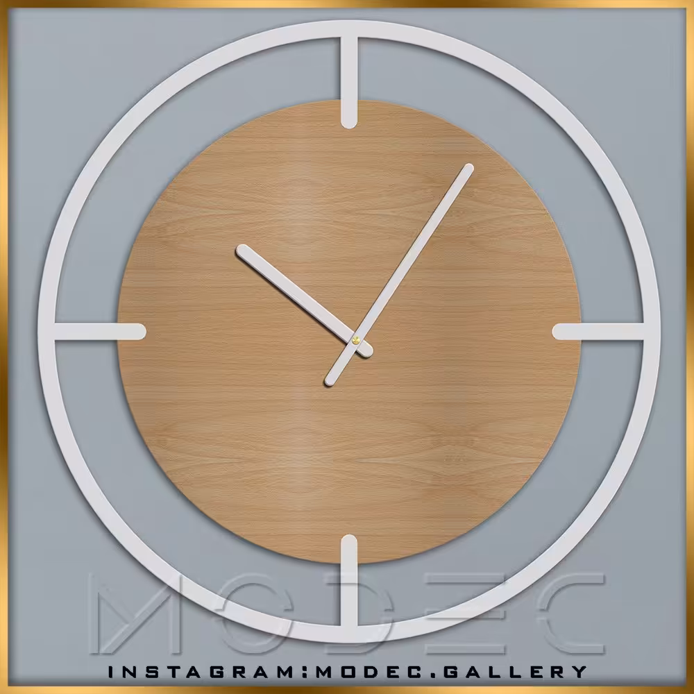 ساعت دیواری فانتزی
کد  C24
در دو رنگ راش و گردویی
موتور ساعت روانگرد و بیصدا 
