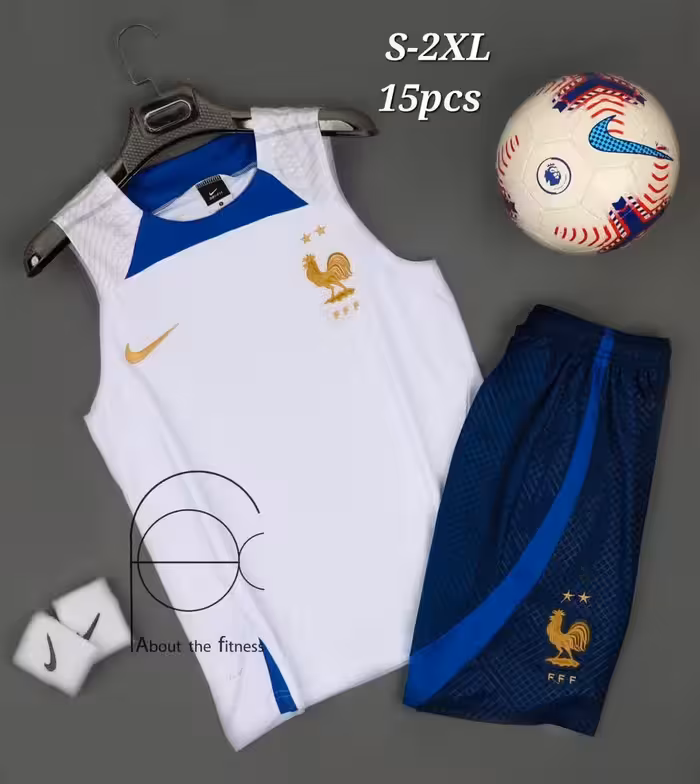کیت فرانسه 2024-2023 (حلقه ای شورت) ورژن هواداری