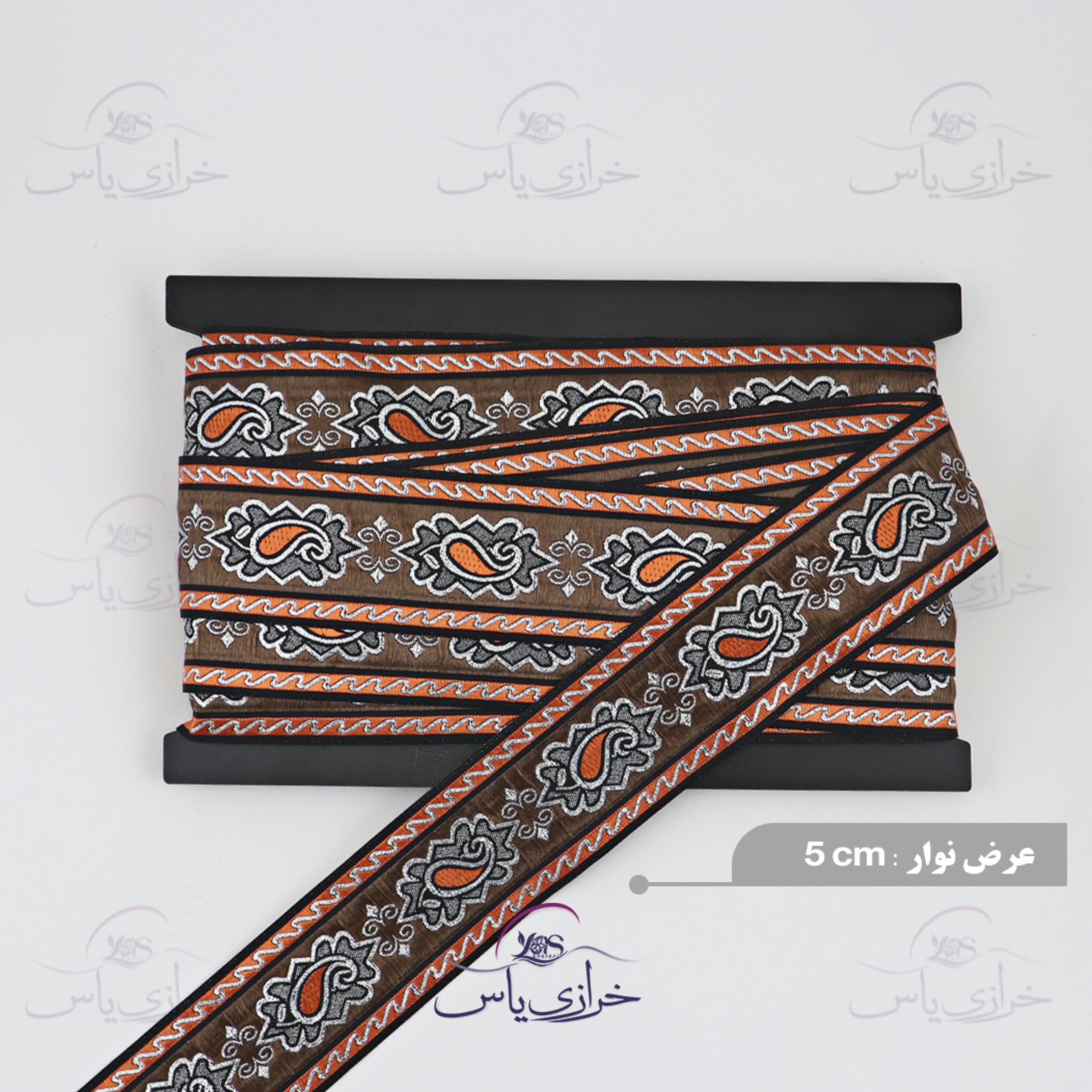 نوار سنتی بافت عرض 5 سانت کد 53