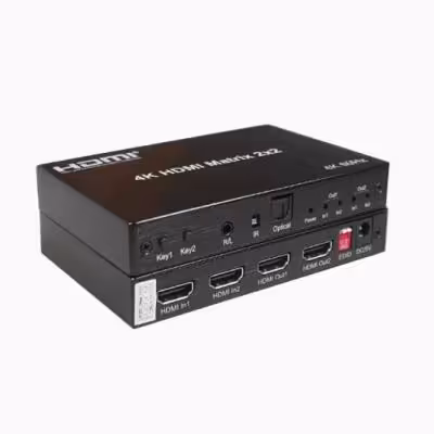 ماتریکس HDMI 2x2 کی نت KM22 با ریموت کنترل