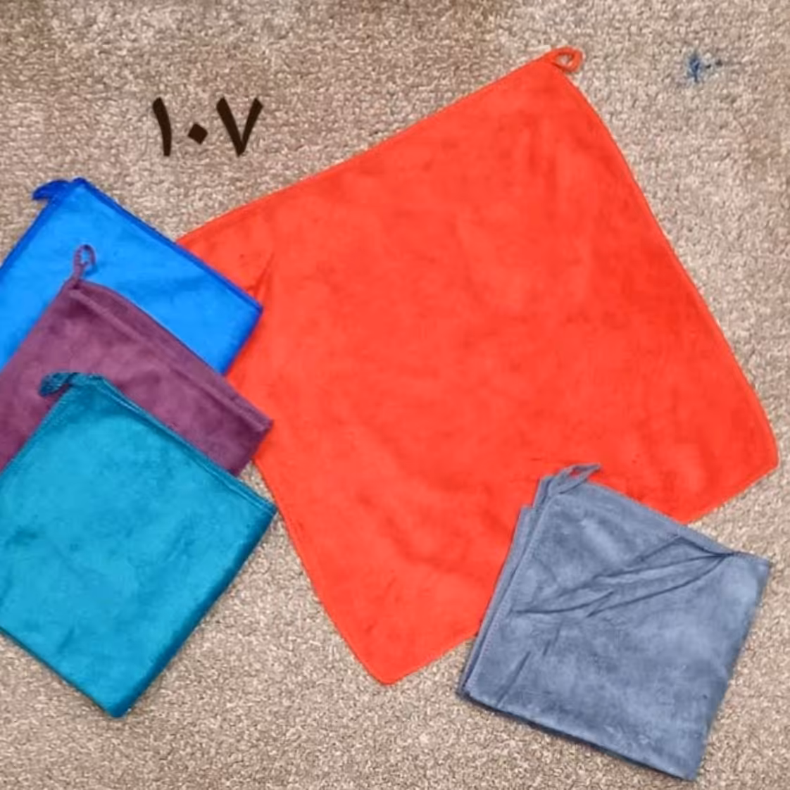 دستمال جادویی مایکروفایبر نانو 40در40 دررنگهای مختلف  