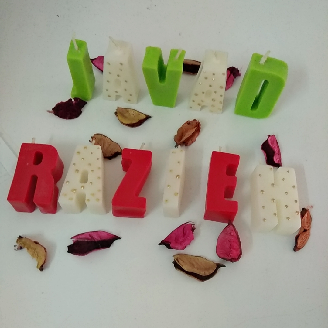 شمع حروف سفارشی 