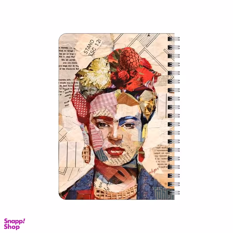 دفترچه یادداشت بامبیلیپ مدل چوبی طرح کلاژ فریدا کد 3899807