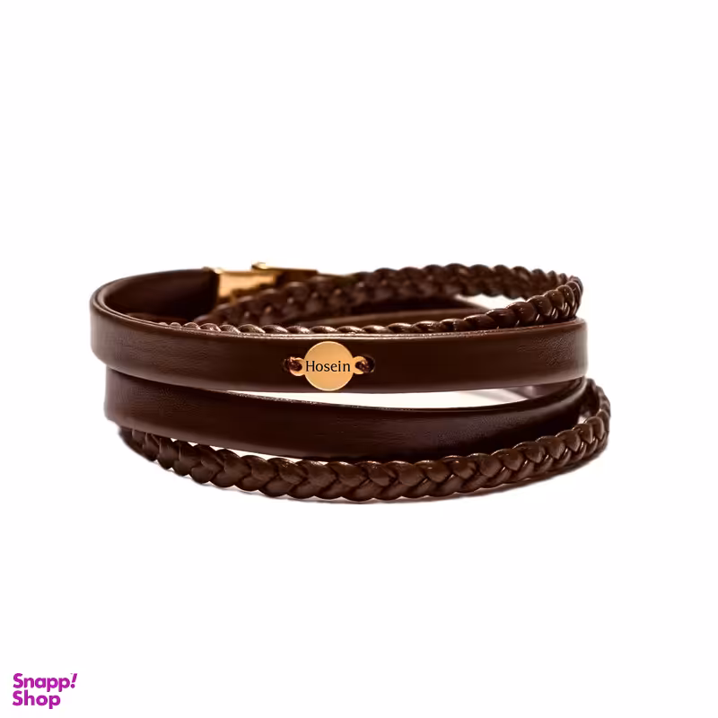 دستبند طلا 18 عیار مردانه لیردا مدل حسین