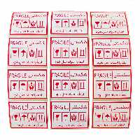 برچسب هشدار آسانکار طرح شکستنی کد F2 بسته 100 عددی 150x100 میلیمتر
