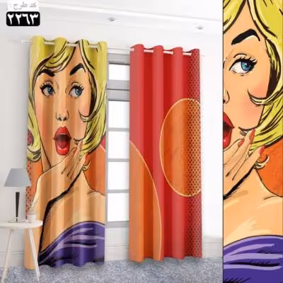 پرده تصویری طرح فلوریا