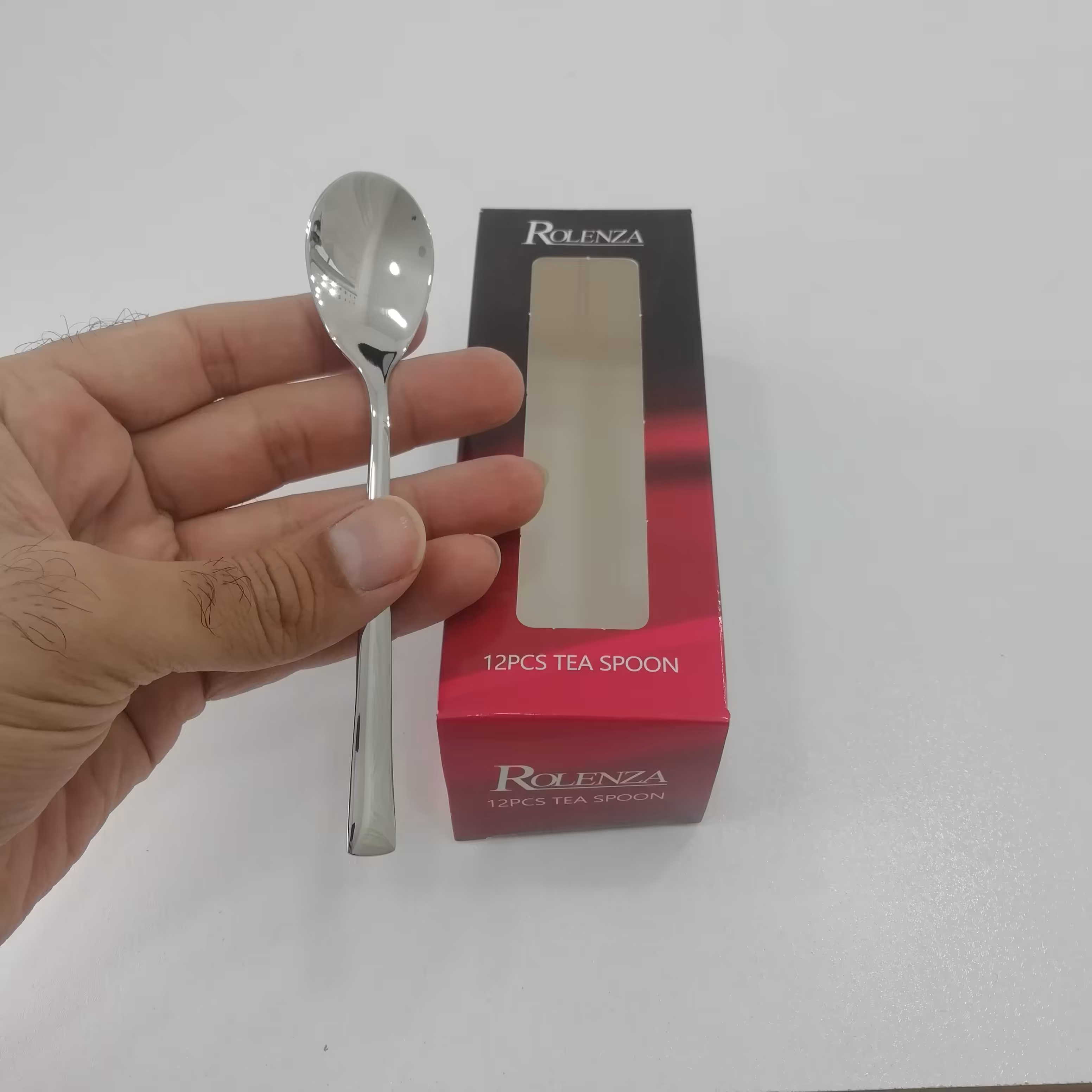 قاشق مربا خوری استیل ضد زنگ رولنزا ROLENZA بسته 12 عددی کد 03 