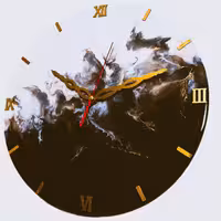 ساعت رزینی  طرح دنیای شب و روز