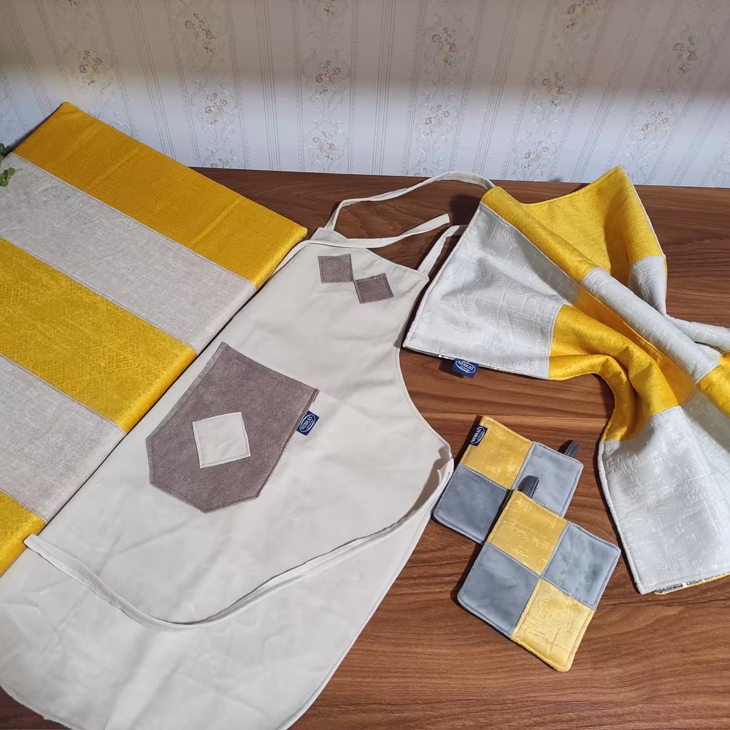 ست لیمویی پارچه ای آشپزخانه 