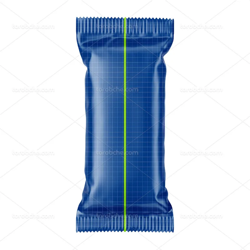 موکاپ بسته بندی پلاستیکی شکلات | گرافیک با طعم تربچه