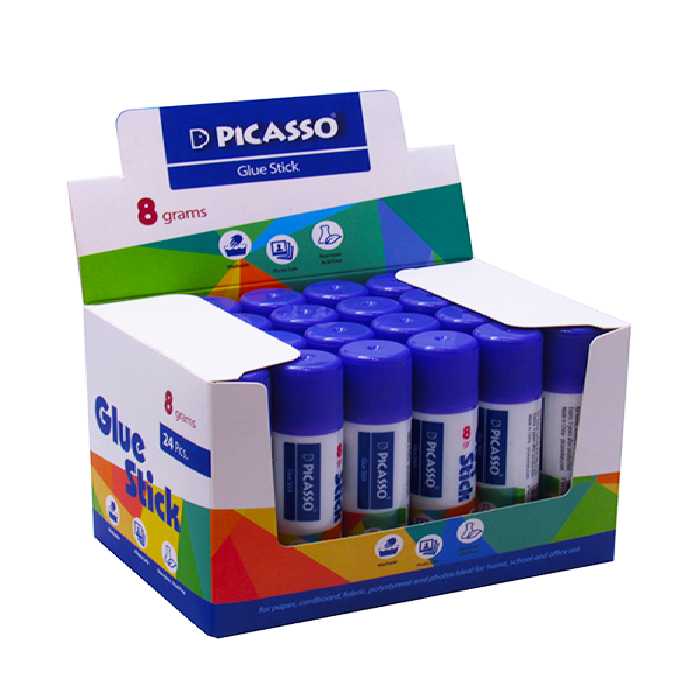 چسب ماتیکی پیکاسو 8 گرم (24 عددی)