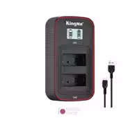 شارژر دوبل باتری با صفحه نمایش KingMa LP-E17