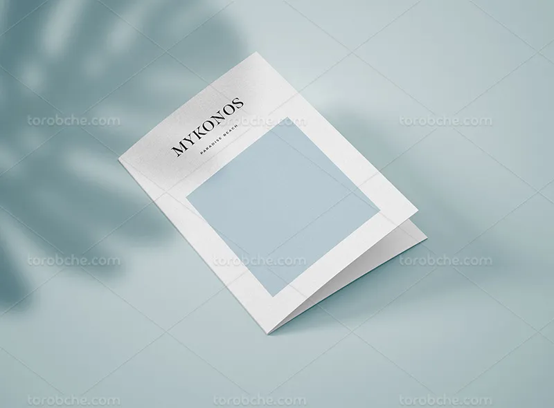 موکاپ کارت پستال دو لت | گرافیک با طعم تربچه