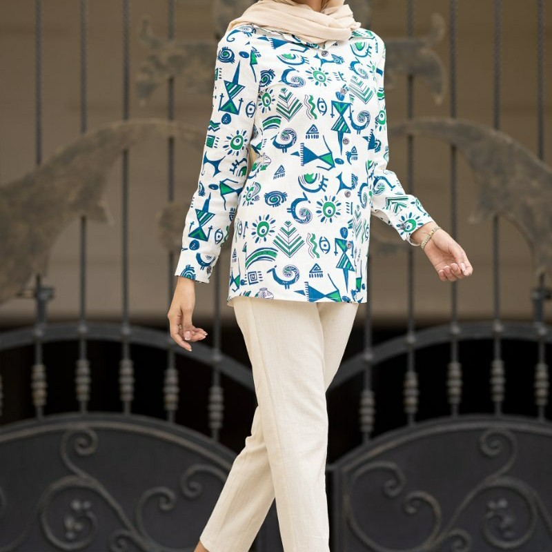 شومیز لنین طاووسی حراج