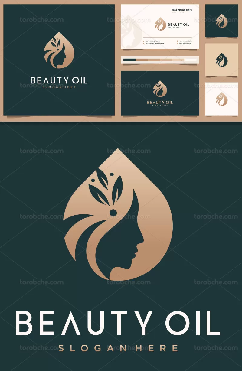 وکتور لوگو سالن زیبایی بانوان رنگی | گرافیک با طعم تربچه