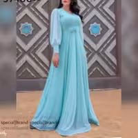 پیراهن مهمانی زنانه حریر شنی مدل حدیث
