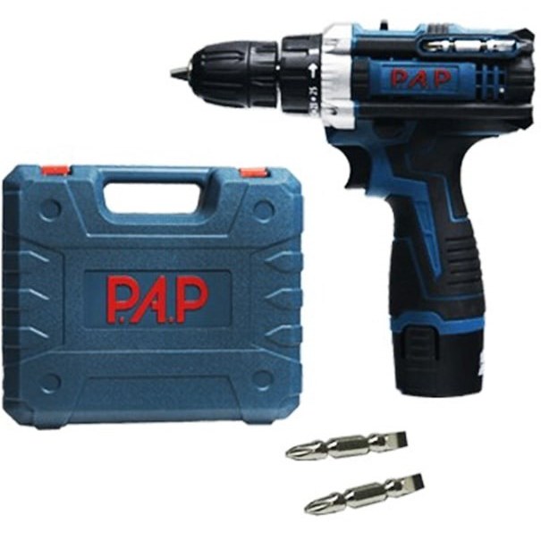 دریل شارژی 12 ولت لیتیوم تک باطری PAP مدل CD-1201