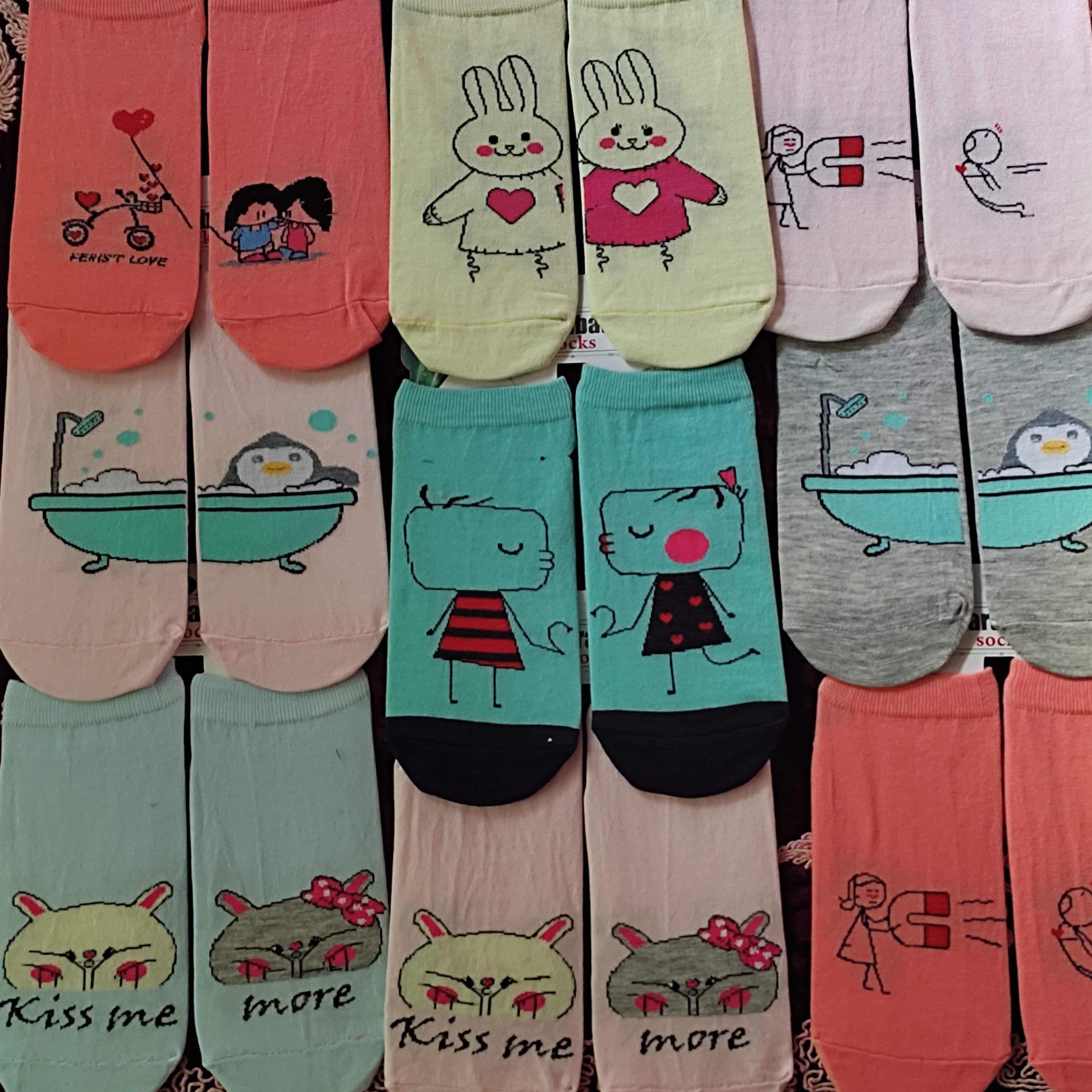 جوراب نخی مدل جفت