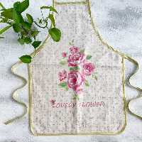 پیشبند مخمل نسوز مدل یاسمین لوکس طرح 53