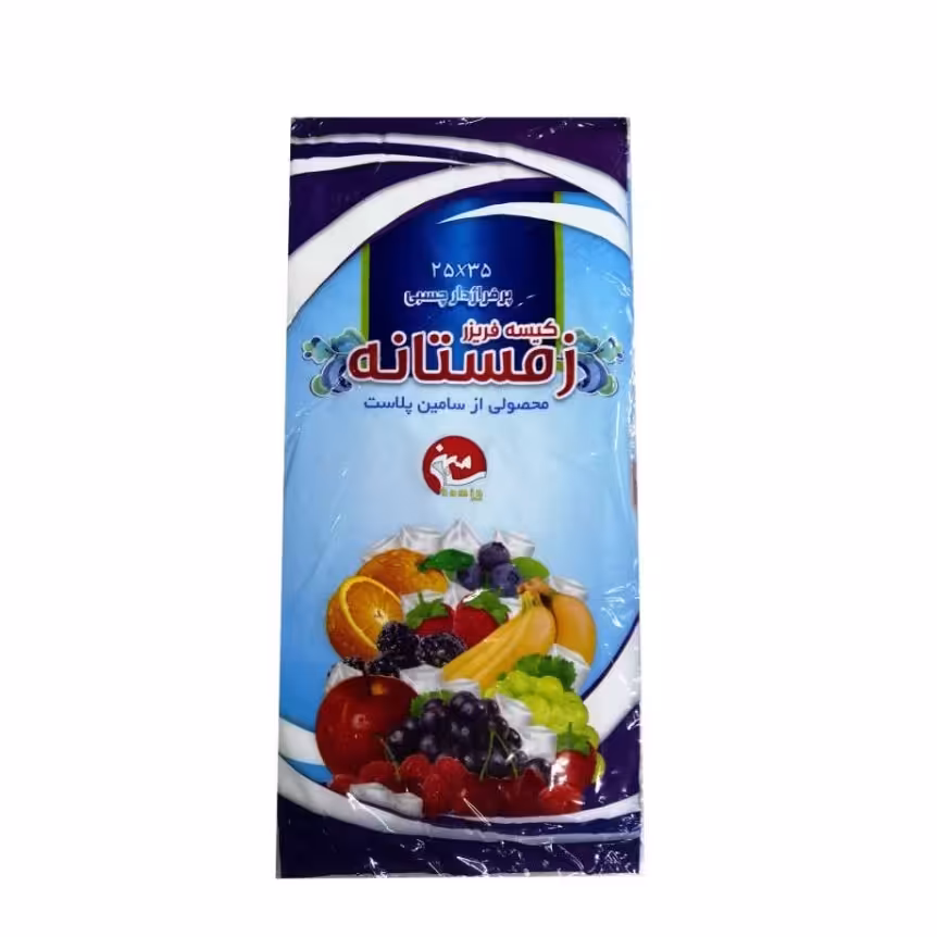 کیسه فریزر چسبی تقویمی زمستانه