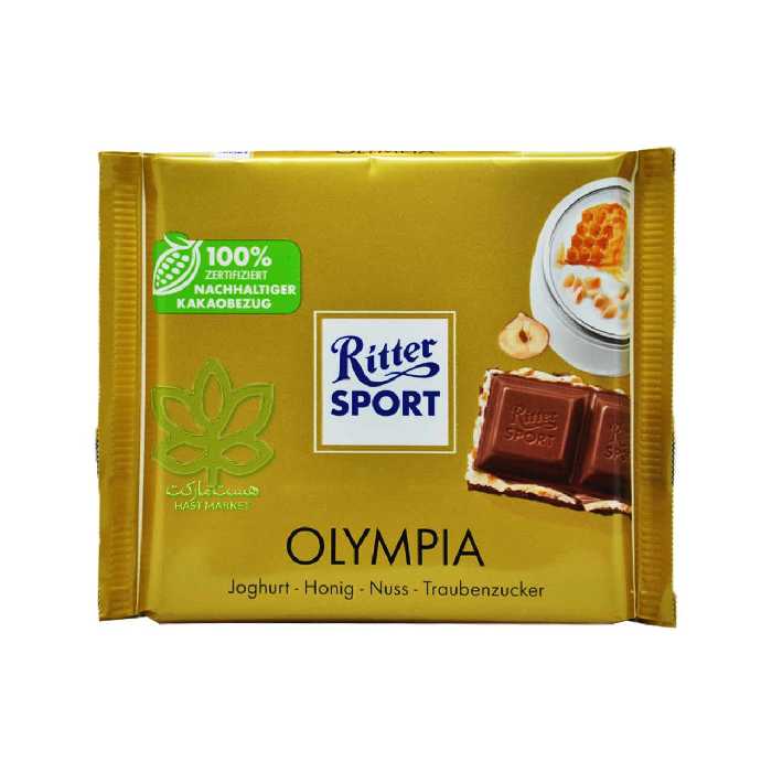 شکلات با فندق , ماست و عسل 100 گرم المپیا ریتر اسپرت - Ritter Sport