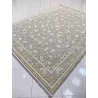 فرش ماشینی 1200 شانه گل برجسته اصل تراکم 3600 طرح رزیتا زمینه ترمه ای 12 متری جنس اکرولیک