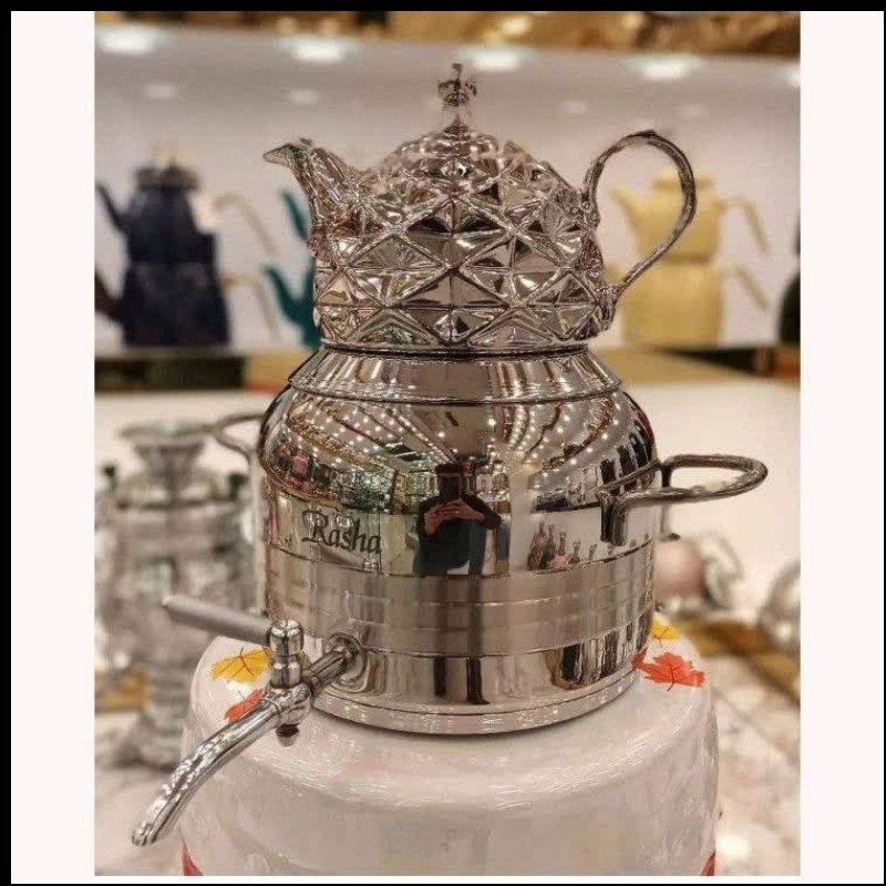 کتری و قوری ضخیم بسیار شیک کف چدن 