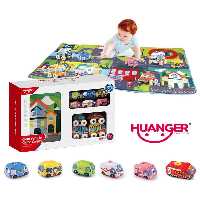 زیرانداز بازی کودک هانگر طرح شهر و ماشین Huanger he0299