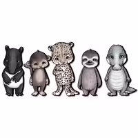 استیکر ژیوار مدل animal friends series 3