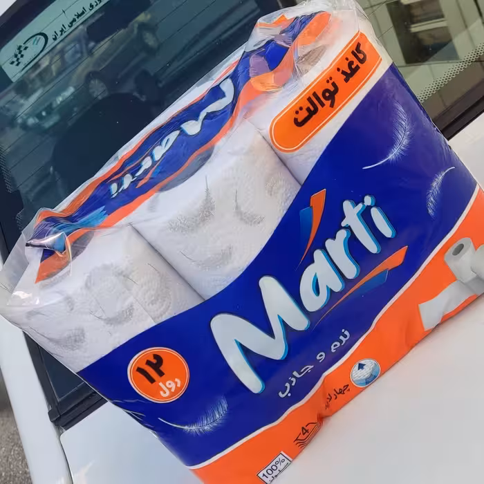 دستمال توالت دوازده قلو مارتی