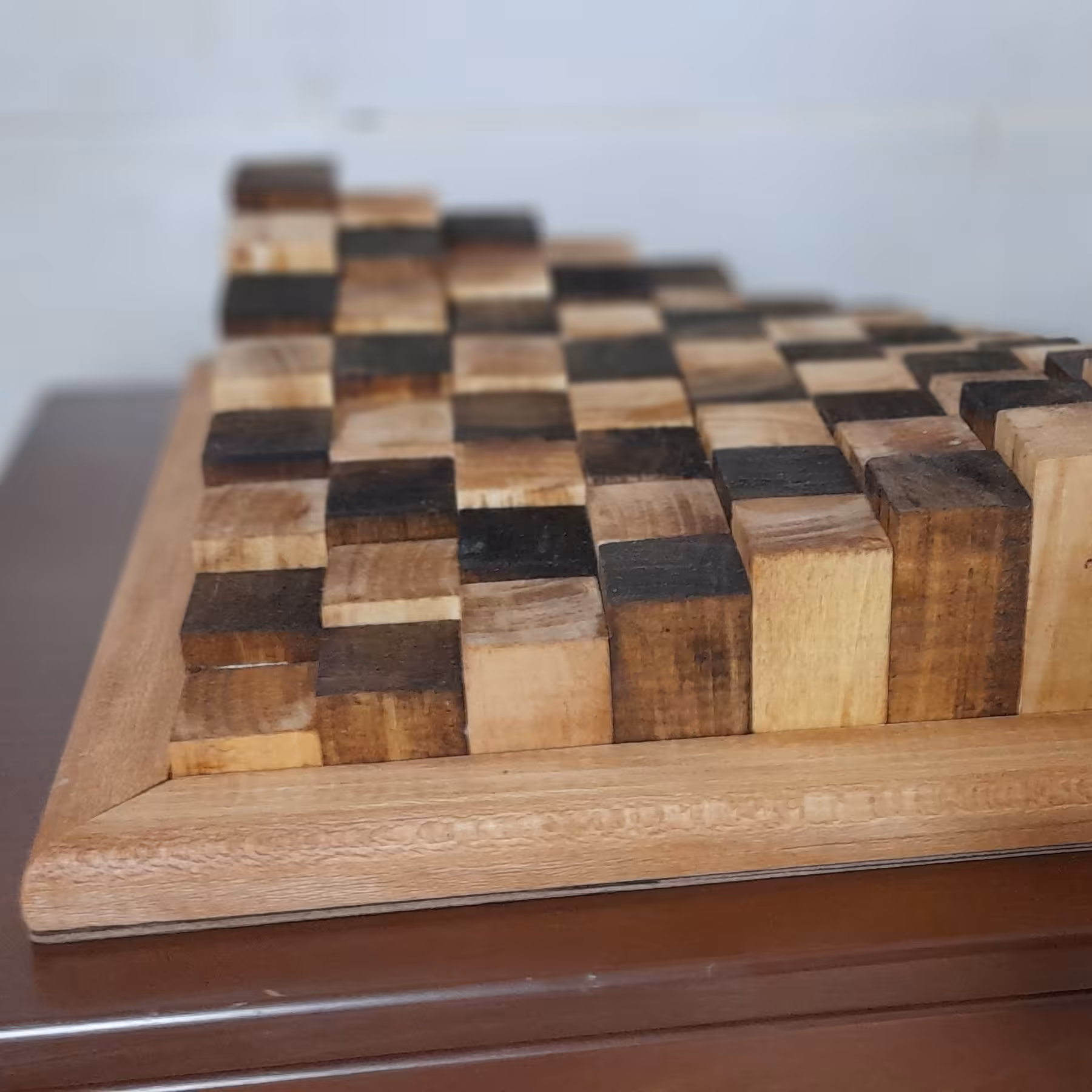 صفحه شطرنج چوبی 3 بعدی