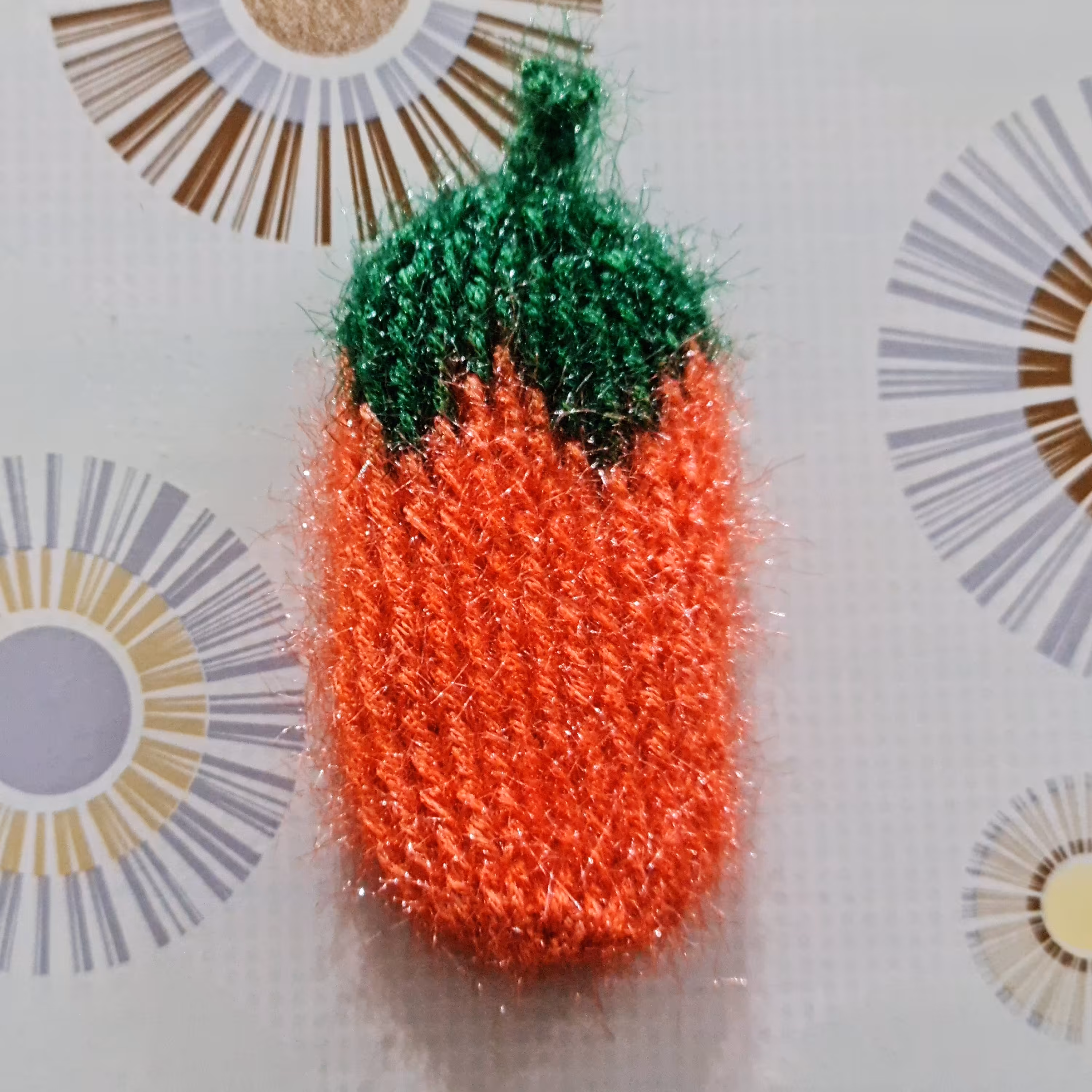 اسکاج بافتنی طرح بادمجان(کد A21)