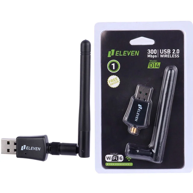 کارت شبکه بی سیم آنتن دار ایلون مدل Eleven D14