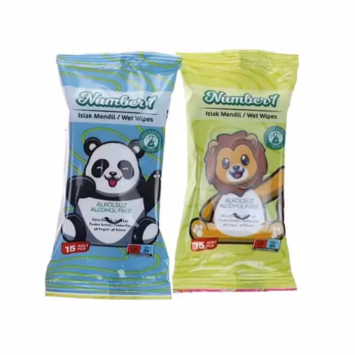 دستمال مرطوب جیبی Number 1  بسته دو عددی (30 عدد)