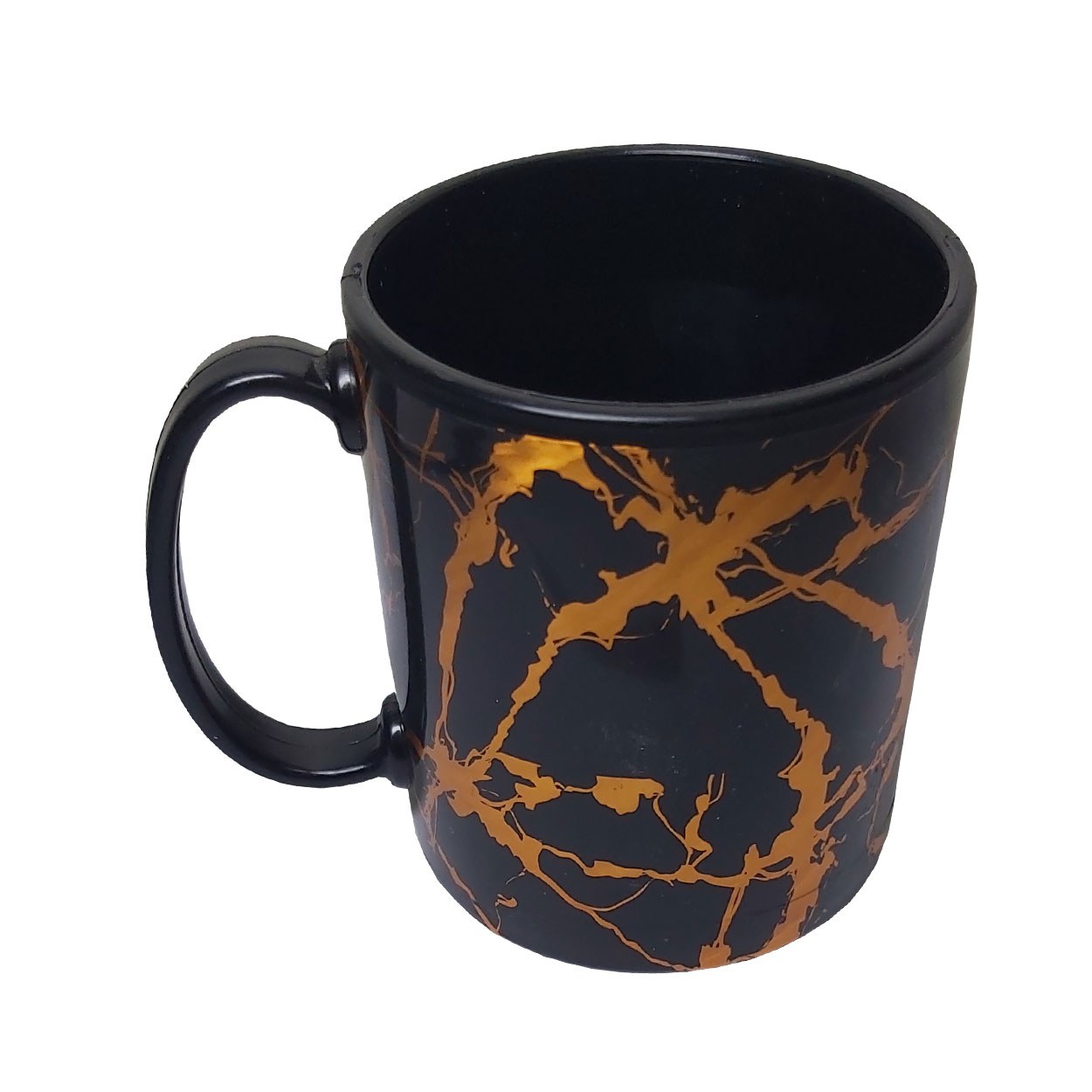 ماگ فرش کیپس مشکی طرح ماربل