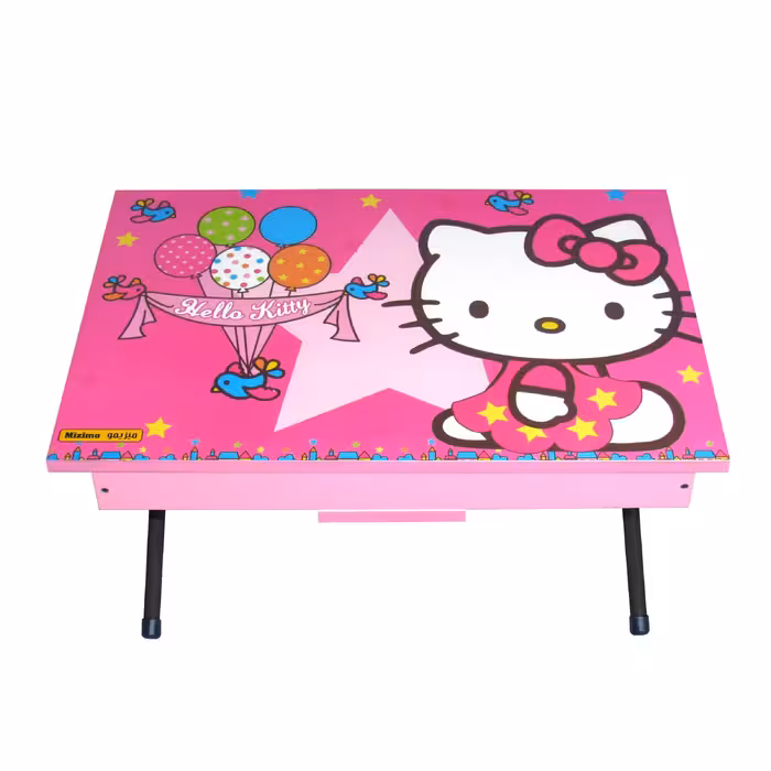 میز تحریر پایه کوتاه باکسدار میزیمو طرح کیتی کد 3401