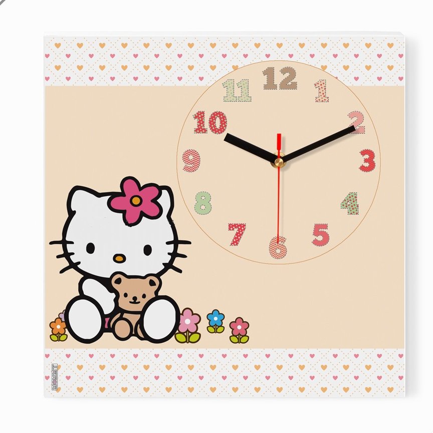 ساعت دیواری اتاق کودک طرح کیتی کد 6790