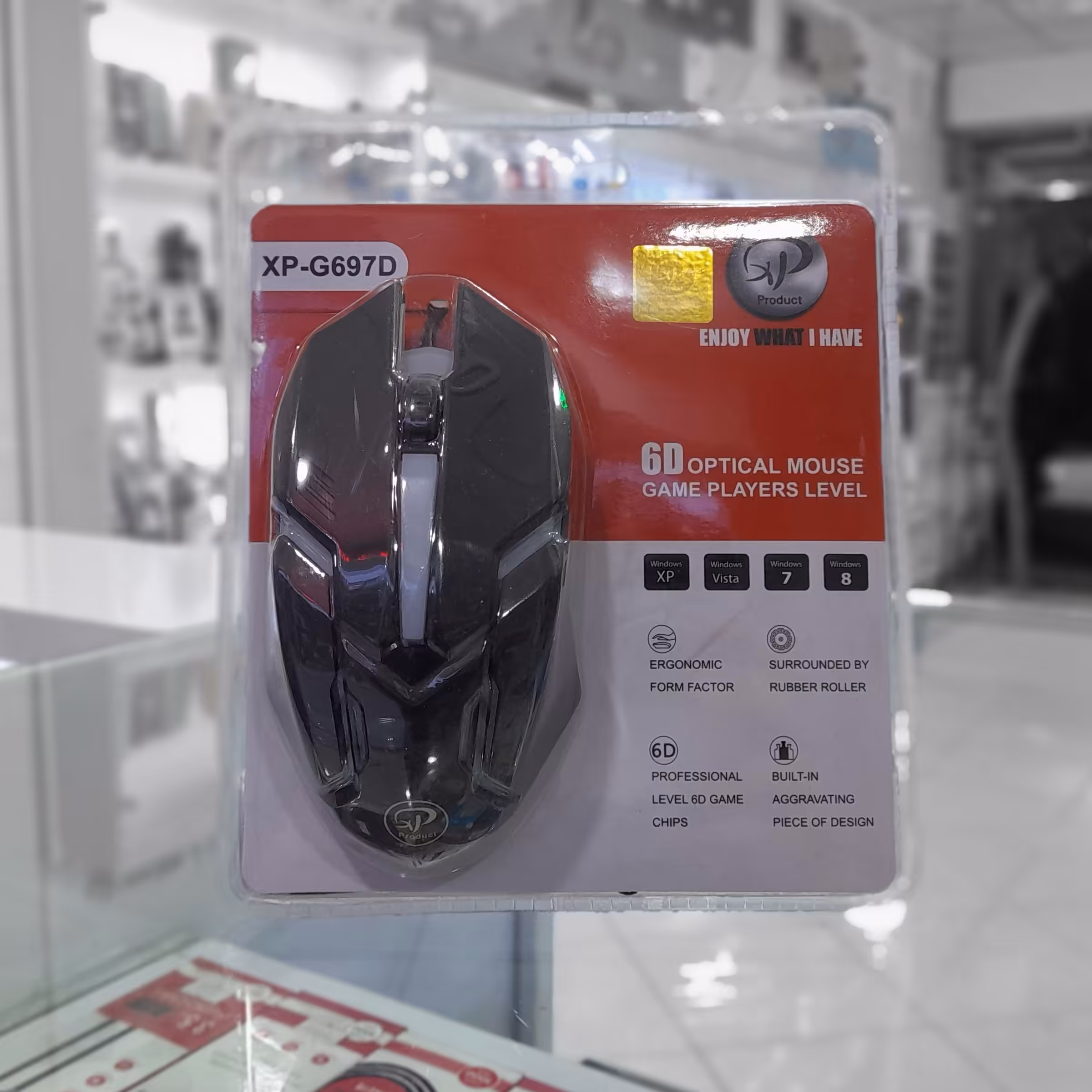 ماوس xpG697D. سیمی. کیفیت عالی. گیمینگ  سه کلیده.چراغ دار