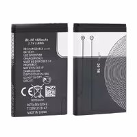 باتری اصلی نوکیا BL-5C باطری نقره ای اورجینال Nokia 5c گوشی ساده دکمه ای قدیمی و جدید با گارانتی 3 ماهه 1020mAh