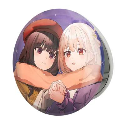 آینه جیبی خندالو طرح تاکینا و چیساتو انیمه لیکوریس ریکویل Lycoris Recoil مدل تاشو کد 23100