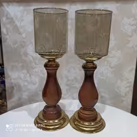 شمعدانی چوبی رومیزی