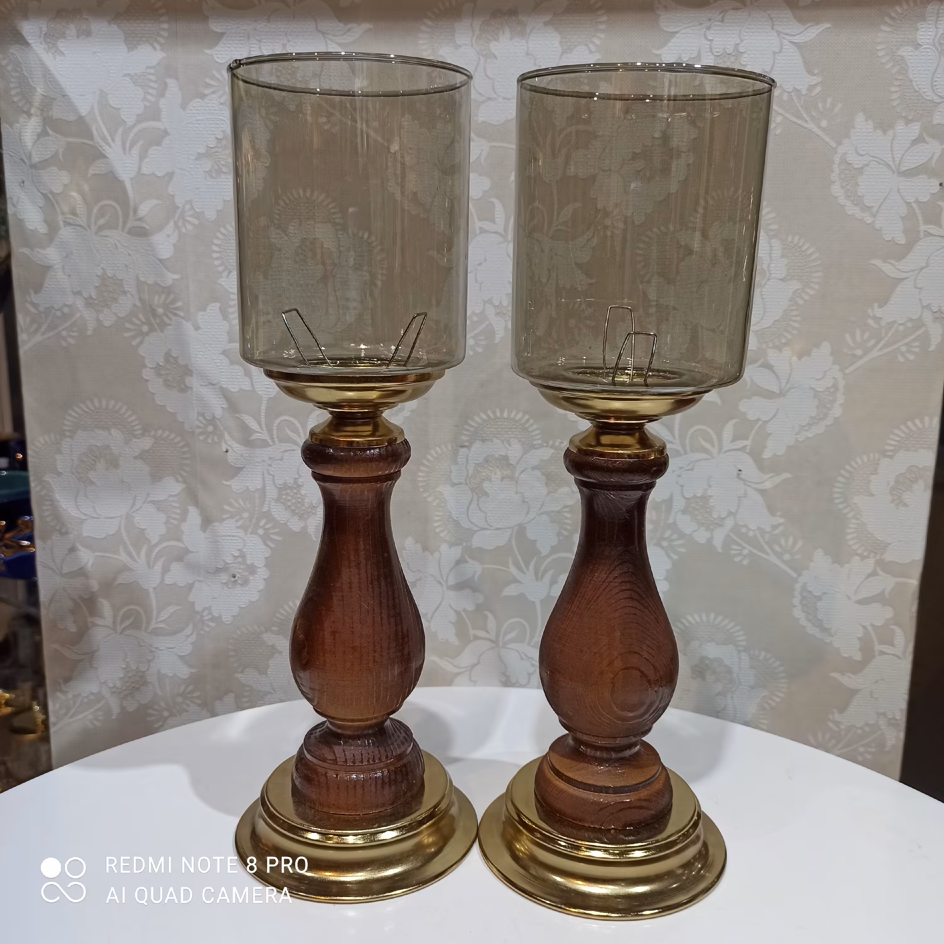 شمعدانی چوبی رومیزی