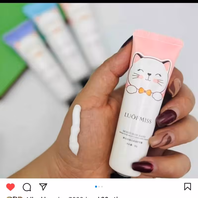 کرم مرطوب کننده دست و صورت لاف میس