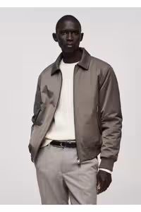 کت چند رنگ مردانه ژاکت کاپیتون شخصی آب اورجینال MANGO Man