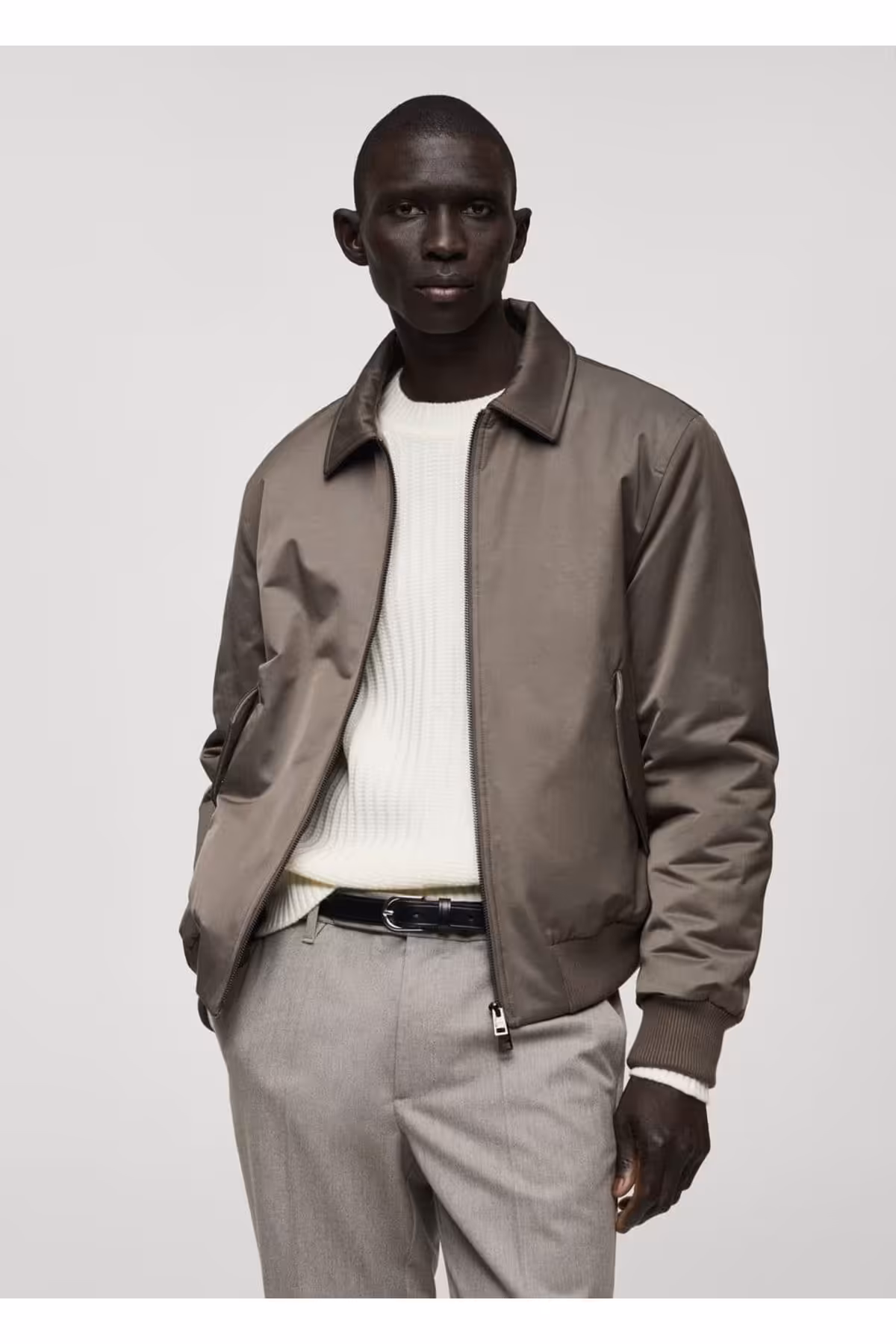 کت چند رنگ مردانه ژاکت کاپیتون شخصی آب اورجینال MANGO Man