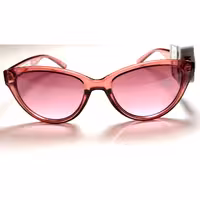 عینک آفتابی صورتی تیره 400uv دارای دفترچه و بارکد اصالت کالا 